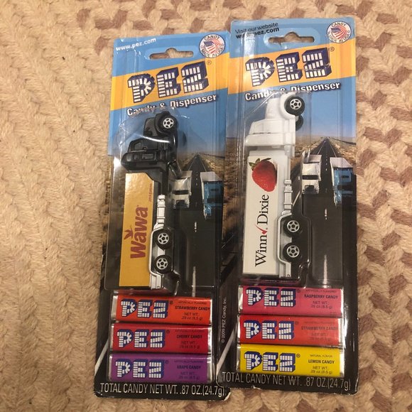 Pez Other - Two Sealed Pez Dispenser Trucks- Wawa and Winn Dixie